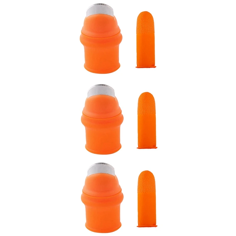 3X Gardening Silicone Thumb Knife With Finger Cots Thumb Knife Picker For Fruits Vege-L
3X Gardening Silicone Thumb Knife With Finger Cots Thumb Knife Picker For Fruits Vege-L