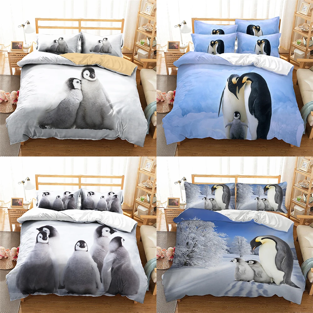 Hot Sale Antarctic Animal Theme Quilt/Comforter Cover Queen King Size Cute Penguin Bedding Set For Teen Kid Bedroom Decor 2/3Pcs
Hot Sale Antarctic Animal Theme Quilt/Comforter Cover Queen King Size Cute Penguin Bedding Set For Teen Kid Bedroom Decor 2/3Pcs
