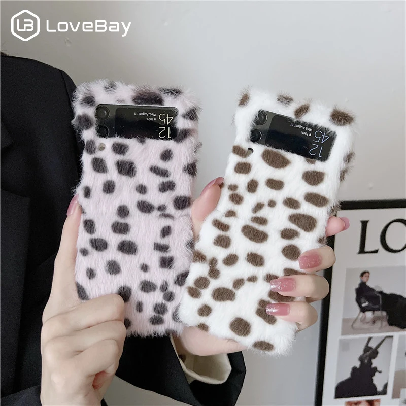 Lovebay For Samsung Galaxy Z Flip Fold 3 4 Lovely Leopard Pattern PC Hard Phone Cases Plush Winter Warm Mobile Phone Case Cover
Lovebay For Samsung Galaxy Z Flip Fold 3 4 Lovely Leopard Pattern PC Hard Phone Cases Plush Winter Warm Mobile Phone Case Cover