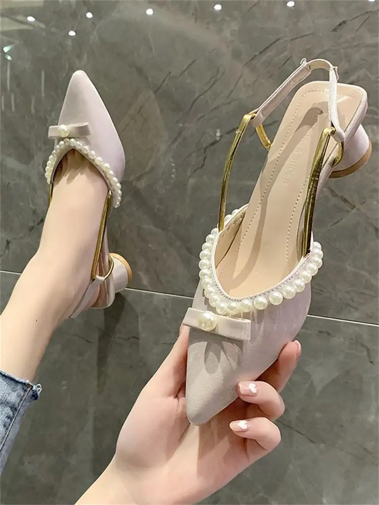 2022 Soft-Looking Pearl Chunky Heel Mid Heel Toe Box Sandals Pointed Toe Pumps Women 'S High Heel 2968
2022 Soft-Looking Pearl Chunky Heel Mid Heel Toe Box Sandals Pointed Toe Pumps Women 'S High Heel 2968
