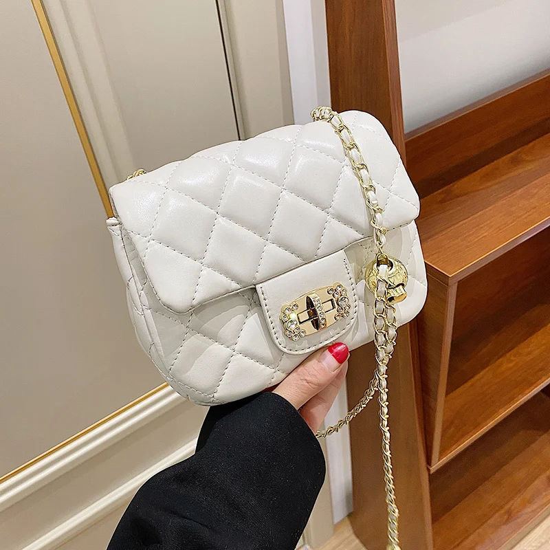 Luxury Pu Leather Shoulder Bags Women New Designer Diamond Lattice Flap Crossbody Bag Lady Small Quilted Chain Messenger Handbag
Luxury Pu Leather Shoulder Bags Women New Designer Diamond Lattice Flap Crossbody Bag Lady Small Quilted Chain Messenger Handbag