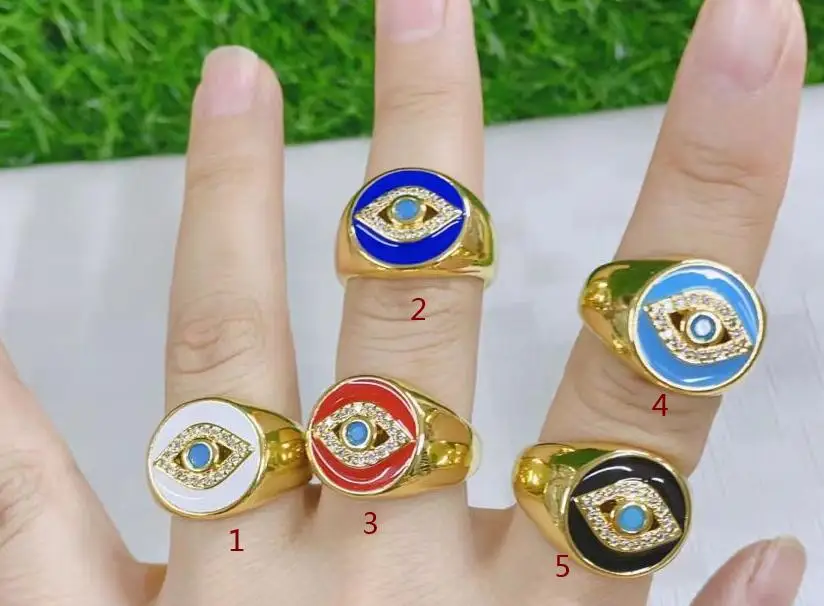 Женское кольцо с капающей эмалью, золотистое Открытое кольцо для глаз, 1 шт.
Женское кольцо с капающей эмалью, золотистое Открытое кольцо для глаз, 1 шт.