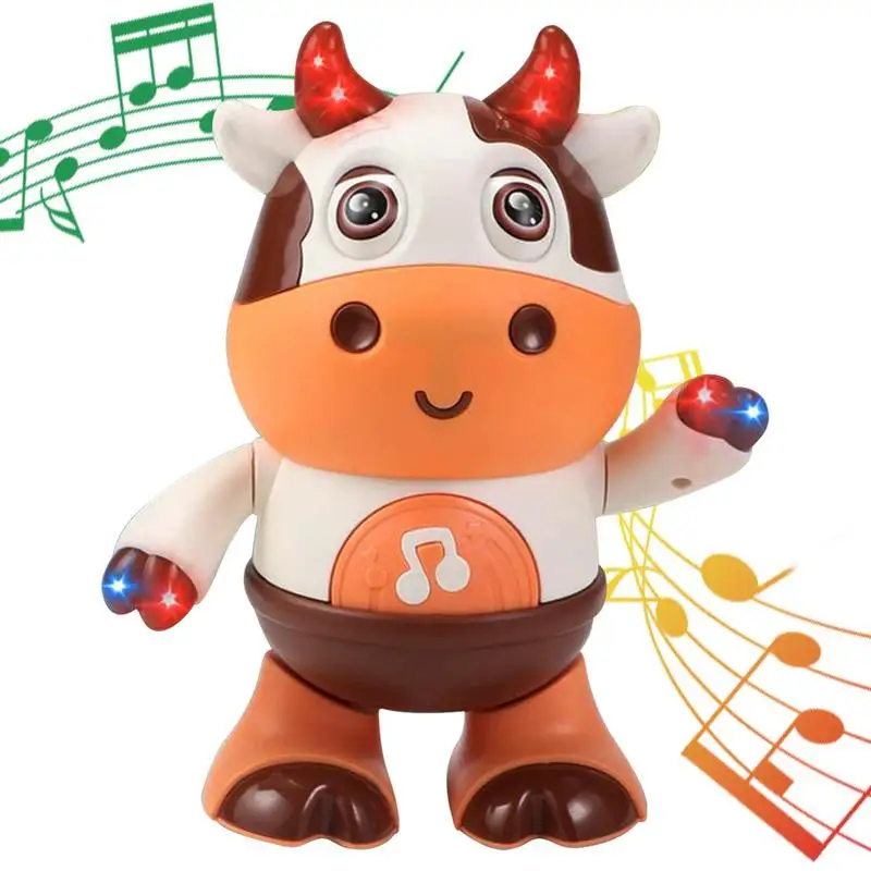 Musical Toys Cute Cow Shape Dancing Walking Toy With Music LED Lights Baby Learning Development Toy For 3 To 18 Months Boys
Musical Toys Cute Cow Shape Dancing Walking Toy With Music LED Lights Baby Learning Development Toy For 3 To 18 Months Boys