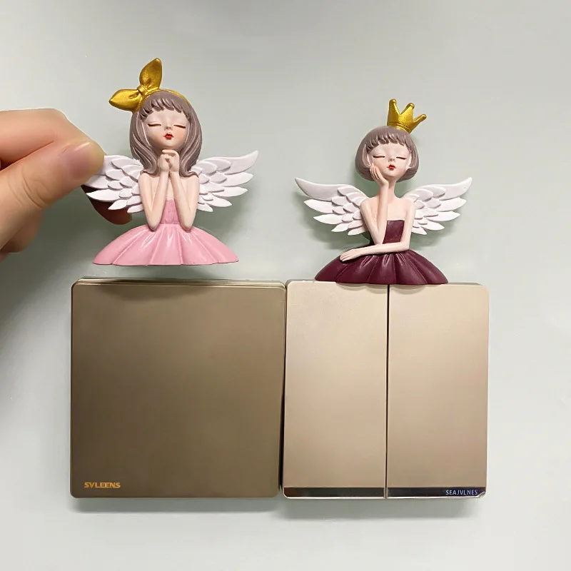 3D Switch Sticker Home Living Room Wall Decoration Angel Girl Kitchen Refrigerator Creative Cartoon Beauty Decor Resin Sticker
3D Switch Sticker Home Living Room Wall Decoration Angel Girl Kitchen Refrigerator Creative Cartoon Beauty Decor Resin Sticker