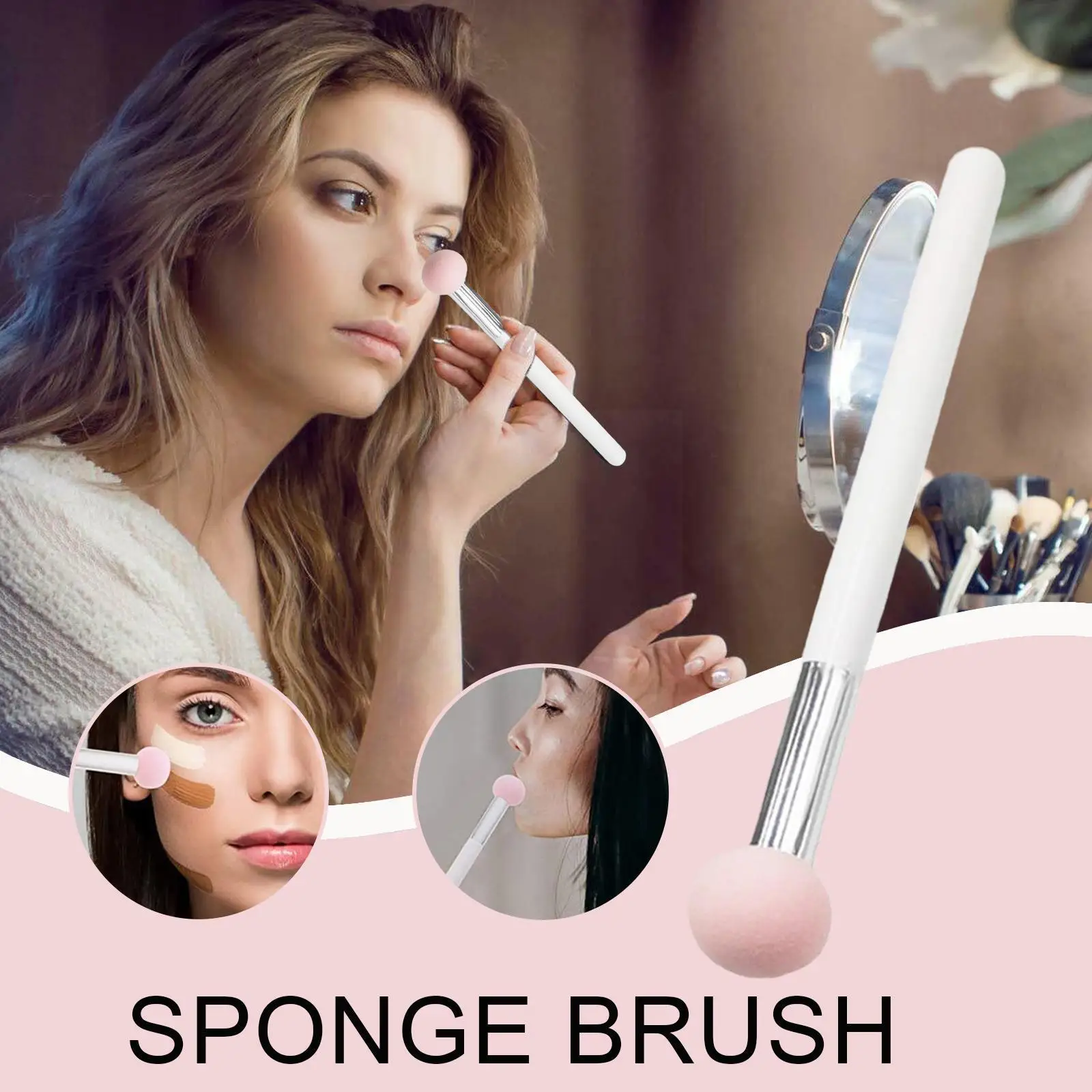 Small mushroom head puff round sponge foundation brush beauty egg air cushion makeup ball sponge latex-free concealer for W R5X4
Small mushroom head puff round sponge foundation brush beauty egg air cushion makeup ball sponge latex-free concealer for W R5X4