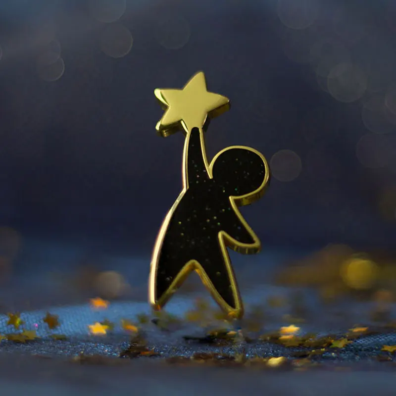 Picking Stars for You Brooch Metal Pin Badges Romantic Gifts For Couple Friends Fashion Accessories Cute Pins for backpacks 
Picking Stars for You Brooch Metal Pin Badges Romantic Gifts For Couple Friends Fashion Accessories Cute Pins for backpacks