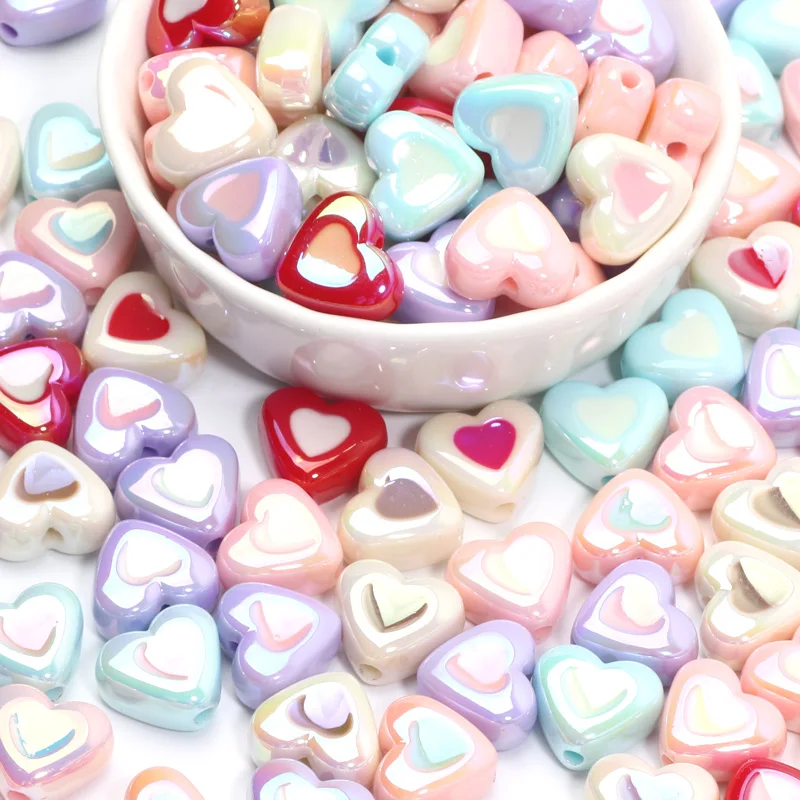 10Pcs 13x15mm AB Colors Heart Acrylic Beads Loose Spacer Beads for Jewelry Making DIY Handmade Bracelet Necklace Accessories
10Pcs 13x15mm AB Colors Heart Acrylic Beads Loose Spacer Beads for Jewelry Making DIY Handmade Bracelet Necklace Accessories