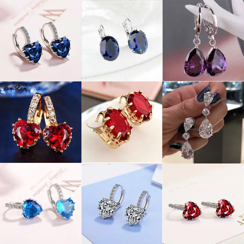 Delicate Drop Earrings Women's Wedding Party Jewelry with Bright Blue Love Drop Earrings Crystal Delicate Design Accessories
Delicate Drop Earrings Women's Wedding Party Jewelry with Bright Blue Love Drop Earrings Crystal Delicate Design Accessories