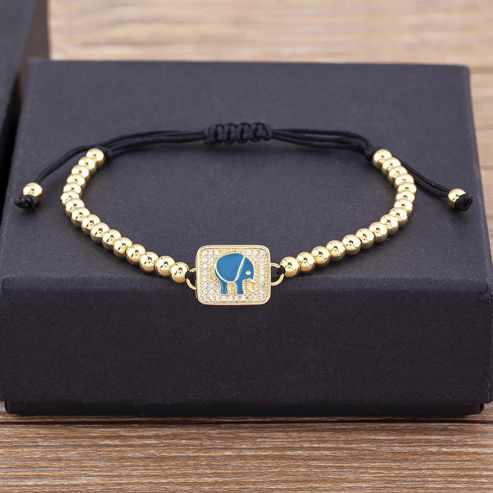 New Fashion Geometric Rainbow Elephant Crystal Bracelet Handmade Beads Adjustable Women's Exquisite Zircon Jewelry Charm Gifts
New Fashion Geometric Rainbow Elephant Crystal Bracelet Handmade Beads Adjustable Women's Exquisite Zircon Jewelry Charm Gifts