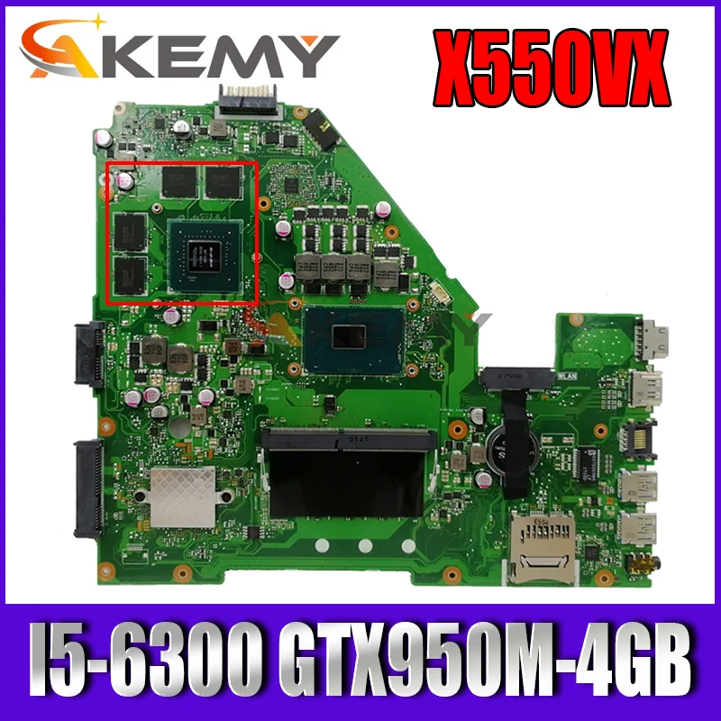 Материнская плата Akemy X550VX для ноутбука ASUS X550VX X550VQ K550VX X550V FH5900V
Материнская плата Akemy X550VX для ноутбука ASUS X550VX X550VQ K550VX X550V FH5900V