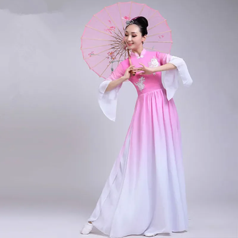 Pink Chinese Classic Dance Dress For Women Festival Stage Performance Clothing Vintage Fan Dance 
Pink Chinese Classic Dance Dress For Women Festival Stage Performance Clothing Vintage Fan Dance