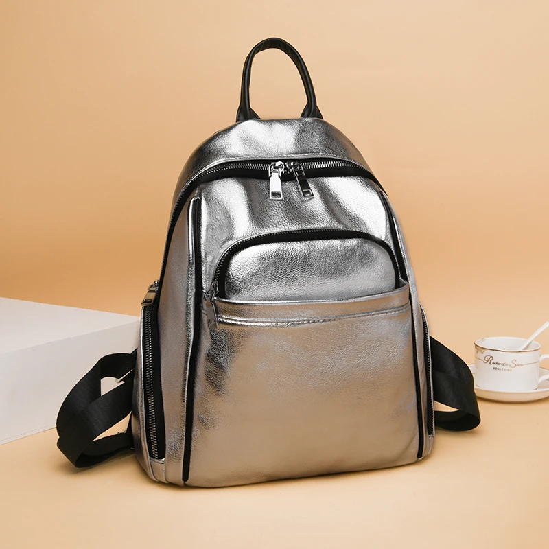 Woman's Shiny Leather Backpack Luxury Designer Student Bag Stylish Travel Bag Trend Versatile Shoulder Bag Ladies Commuter Bag
Woman's Shiny Leather Backpack Luxury Designer Student Bag Stylish Travel Bag Trend Versatile Shoulder Bag Ladies Commuter Bag