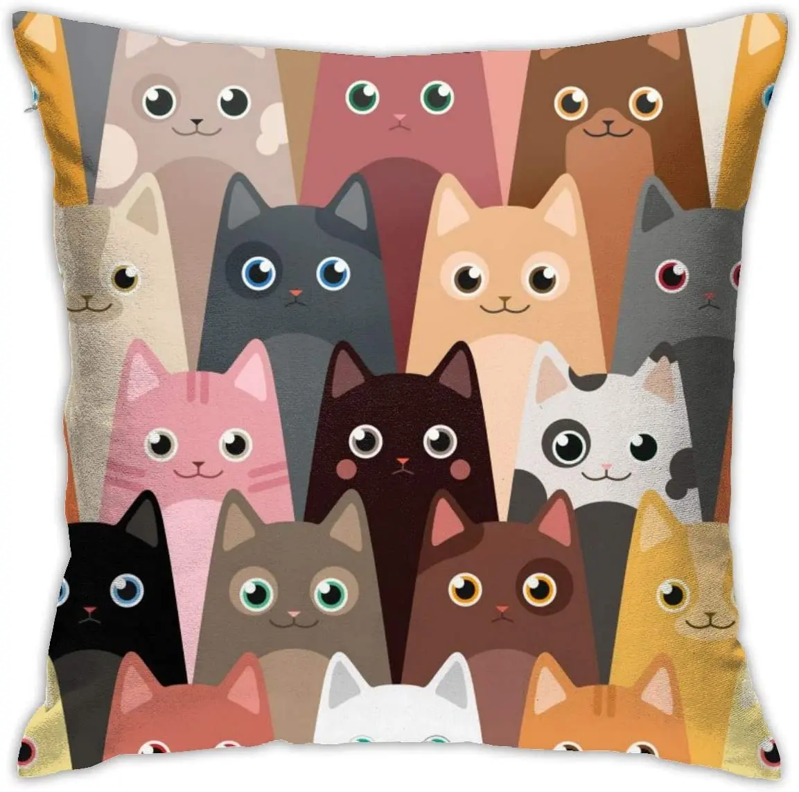 Cute Cats Throw Pillow Covers Decorative 18x18INCH Square Soft Pillowcase Pillow Case Home Decor Sofa Bed Bedroom Livingroom
Cute Cats Throw Pillow Covers Decorative 18x18INCH Square Soft Pillowcase Pillow Case Home Decor Sofa Bed Bedroom Livingroom