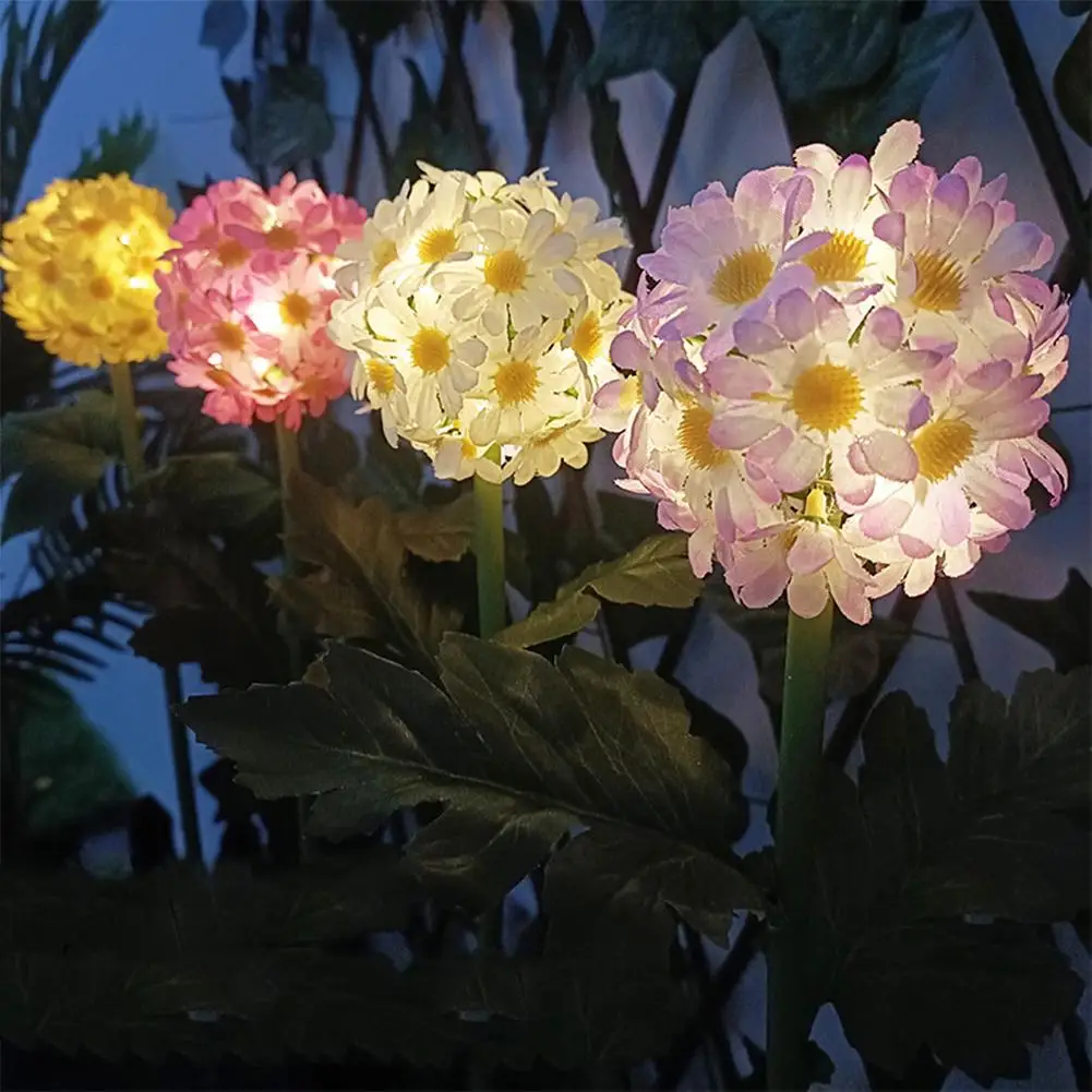 Solar Lights Outdoor Decorative Simulation Chrysanthemum Flower Light Garden Landscape Waterproof Lamp for Lawn Stakes Decor New
Solar Lights Outdoor Decorative Simulation Chrysanthemum Flower Light Garden Landscape Waterproof Lamp for Lawn Stakes Decor New