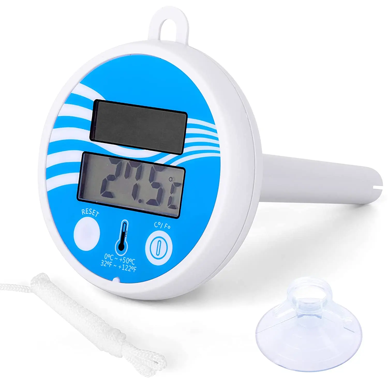 Solar Swimming Pool Thermometer, Floating Thermometer, Used in Indoor and Outdoor Swimming Pools, bathtubs, Aquariums, Ponds
Solar Swimming Pool Thermometer, Floating Thermometer, Used in Indoor and Outdoor Swimming Pools, bathtubs, Aquariums, Ponds
