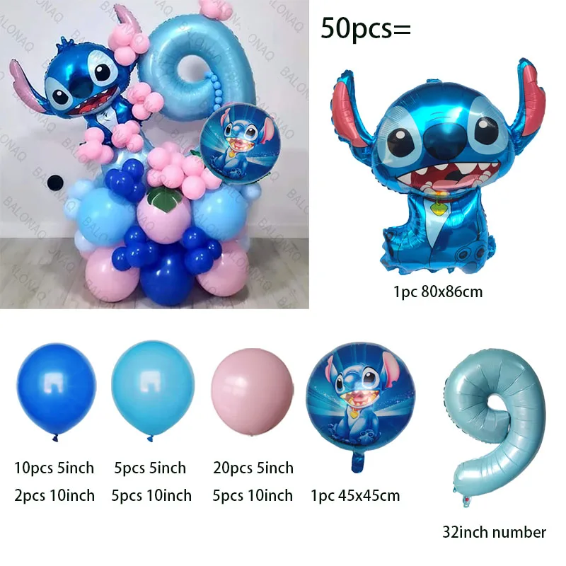 Фольгированные шары Disney Stitch 50 шт.
Фольгированные шары Disney Stitch 50 шт.