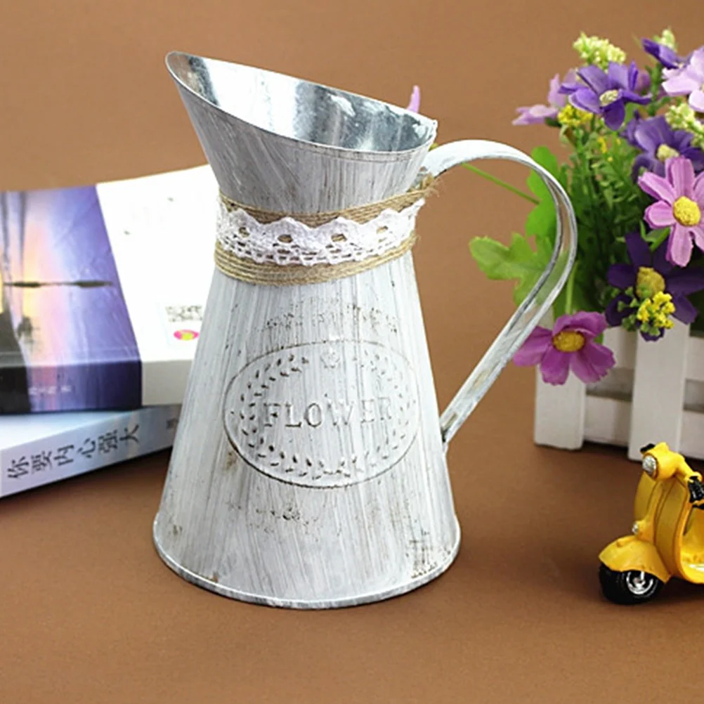 Vase Flower Metal Jug Galvanized Shabby Bucket Pot Chic Pitcher Countrycanvintage French Decor Rusticplanterdecorative Buckets
Vase Flower Metal Jug Galvanized Shabby Bucket Pot Chic Pitcher Countrycanvintage French Decor Rusticplanterdecorative Buckets