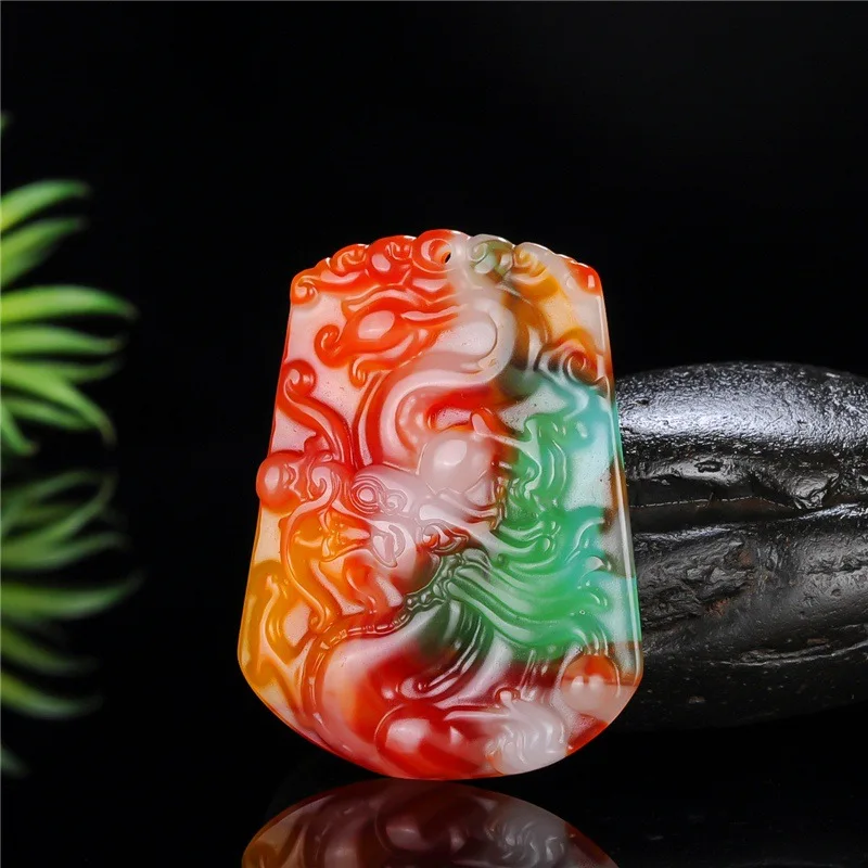 Xinjiang Hetian Jade Colorful Jade Zodiac Dragon Pendant Men and Women Models Dragon World Pendant Color Random Delivery
Xinjiang Hetian Jade Colorful Jade Zodiac Dragon Pendant Men and Women Models Dragon World Pendant Color Random Delivery