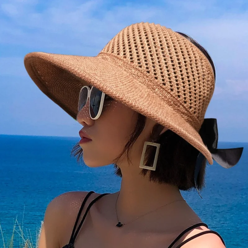 New Sun Hat Women Summer Sunshade Hat Empty Top Straw Hat Big Brim Bow Knot Foldable Beach Hat Bucket Hat Fisherman Hat
New Sun Hat Women Summer Sunshade Hat Empty Top Straw Hat Big Brim Bow Knot Foldable Beach Hat Bucket Hat Fisherman Hat