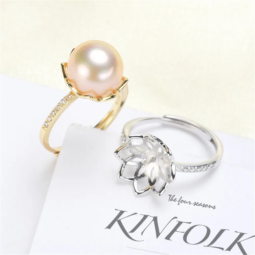 Classic Rings Resizable Design Rings Base S925 Sterling Silver Pearl Rings Settings Women DIY Pearl Rings Accessory
Classic Rings Resizable Design Rings Base S925 Sterling Silver Pearl Rings Settings Women DIY Pearl Rings Accessory