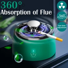Ashtray with Air Purifier Function Multipurpose for Filtering Second-Hand Smoke From Cigarettes Remove Odor Smoking Accessories