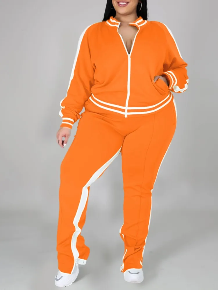Женский осенний костюм-двойка в полоску, повседневный укороченный жакет с длинным рукавом и свободные спортивные брюки, модель 2023 года
Женский осенний костюм-двойка в полоску, повседневный укороченный жакет с длинным рукавом и свободные спортивные брюки, модель 2023 года