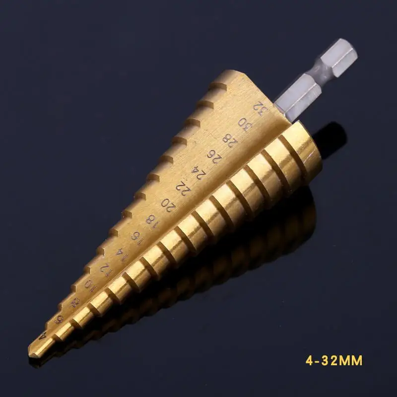 Drill Bit 3-12mm Core 4-12mm Set Cutter Hole 4-20mm Titanium HSS Steel Straight Groove Bit Step Drill Wood Metal Coated Set
Drill Bit 3-12mm Core 4-12mm Set Cutter Hole 4-20mm Titanium HSS Steel Straight Groove Bit Step Drill Wood Metal Coated Set