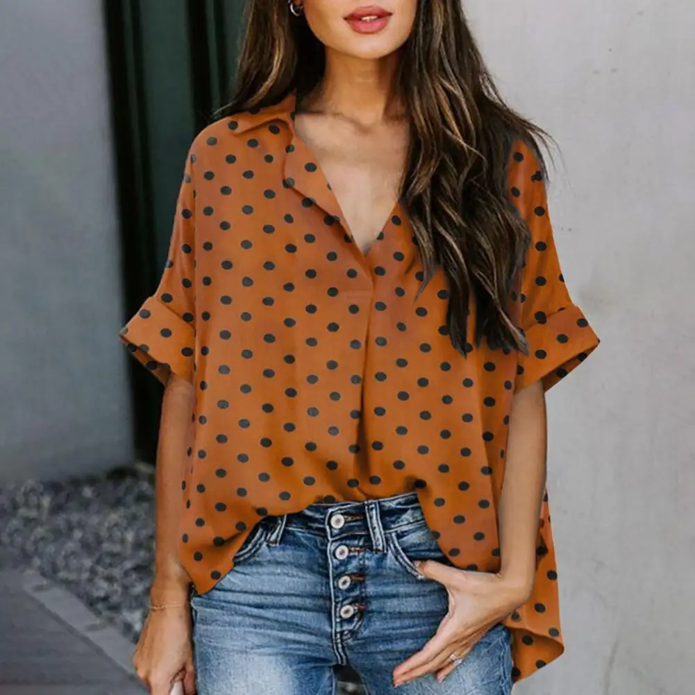 Floral Design Print Shirt Lady Short Sleeve Blouse Summer Daily Causal Tops Turn-down Collar Pullover Shirt
Floral Design Print Shirt Lady Short Sleeve Blouse Summer Daily Causal Tops Turn-down Collar Pullover Shirt