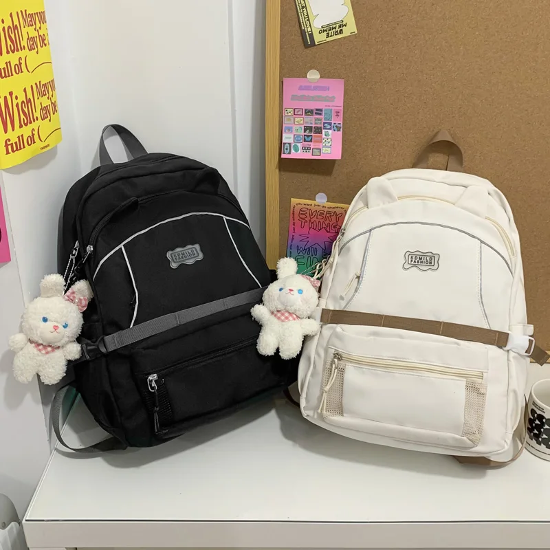 DIFA New Multiple Pockets Waterproof Nylon Women Backpack Female Kawaii Reflective Stripe Travel Bag High School Girl Schoolbag
DIFA New Multiple Pockets Waterproof Nylon Women Backpack Female Kawaii Reflective Stripe Travel Bag High School Girl Schoolbag