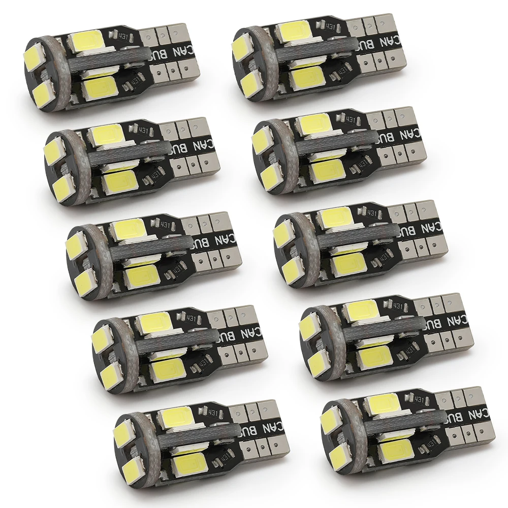 5/10PCS Led W5W T10 Car Led Signal Lamp Canbus 5730 5630 10SMD Bulbs 12V Car Side Wedge Light Interior Reading Clearance Lights
5/10PCS Led W5W T10 Car Led Signal Lamp Canbus 5730 5630 10SMD Bulbs 12V Car Side Wedge Light Interior Reading Clearance Lights