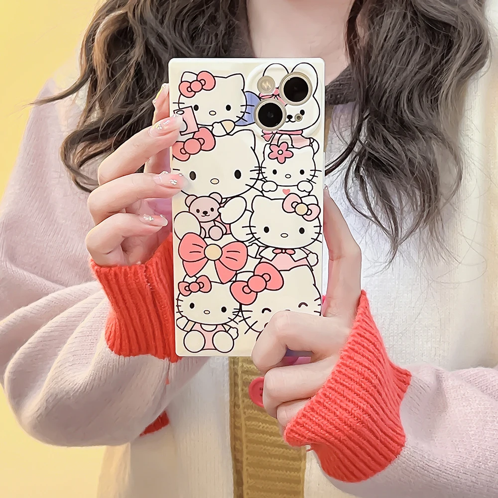 Kawaii Sanrio Hello Kitty Phone Case For Iphone 11 12 13 14 Pro Max Plus Y2k Girl Cartoon Square Full Screen Hello Kitty
Kawaii Sanrio Hello Kitty Phone Case For Iphone 11 12 13 14 Pro Max Plus Y2k Girl Cartoon Square Full Screen Hello Kitty