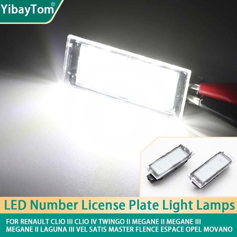 Canbus Rear License Plate Tag Light LED White For Renault Clio Twingo Megane Laguna Vel Satis Master Flence Espace Opel Movano
Canbus Rear License Plate Tag Light LED White For Renault Clio Twingo Megane Laguna Vel Satis Master Flence Espace Opel Movano