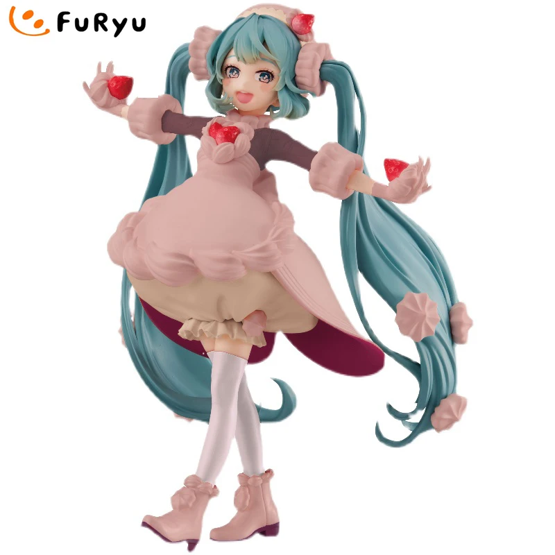 Предварительная продажа, Оригинальные фигурки FuRyu sweetsweet Series Piapro Hatsune Miku клубника, шоколад, кондитерские фигурки аниме, игрушки-модели
Предварительная продажа, Оригинальные фигурки FuRyu sweetsweet Series Piapro Hatsune Miku клубника, шоколад, кондитерские фигурки аниме, игрушки-модели