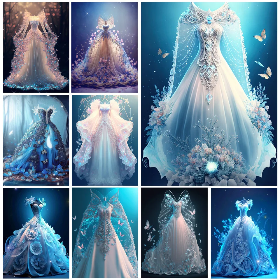 5D Diamond Painting Wedding Dress Full Round Drill Home Decor Diamond Mosaic Cross Stitch Kit Fantasy Picture Embroidery PP5089
5D Diamond Painting Wedding Dress Full Round Drill Home Decor Diamond Mosaic Cross Stitch Kit Fantasy Picture Embroidery PP5089
