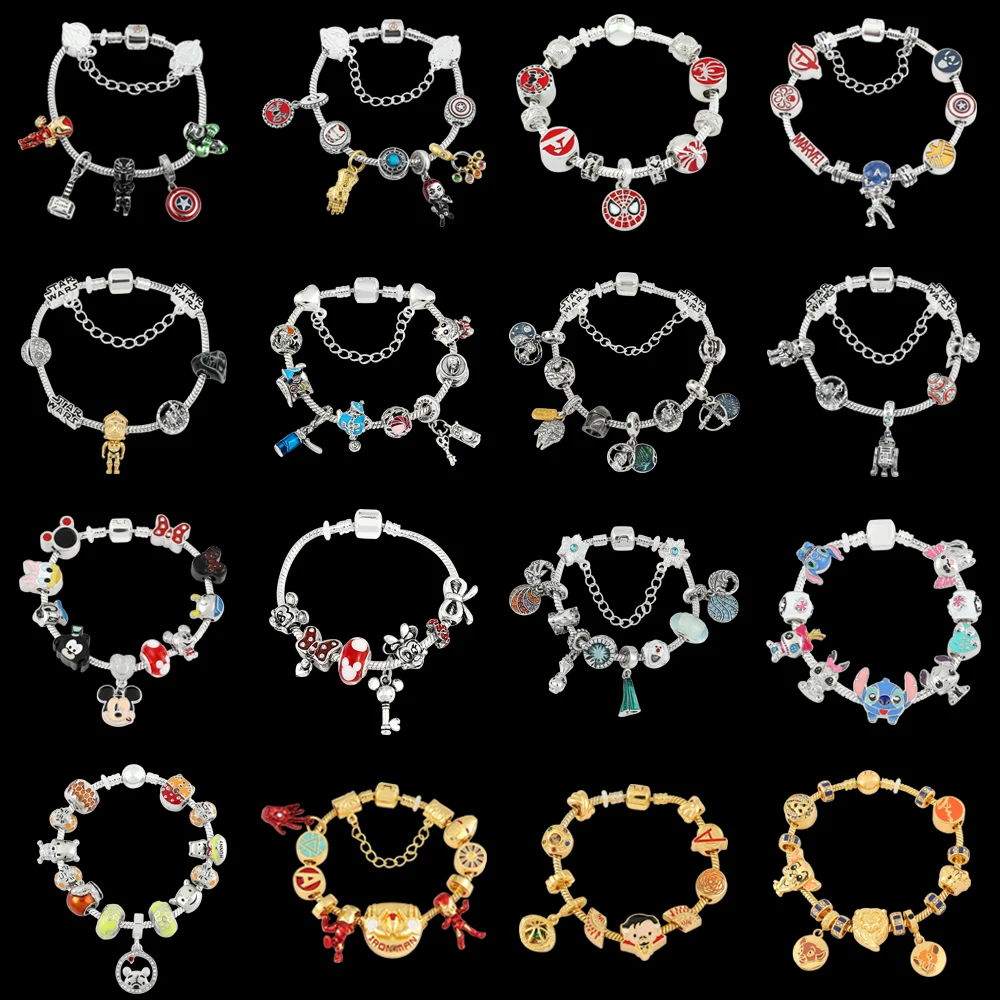 Disney Charms Bracelet for Women Avengers Marve Cute Pendant Bangles Sta Was Accessories Jewelry Gift for Family Friends
Disney Charms Bracelet for Women Avengers Marve Cute Pendant Bangles Sta Was Accessories Jewelry Gift for Family Friends