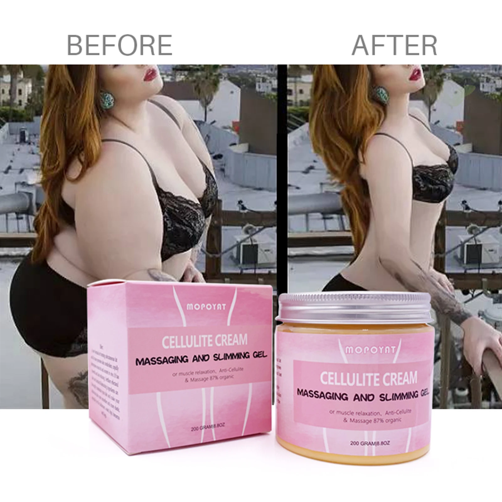 Body Slimming Massage Cream Lifting Firming Weight Loss Anti Cellulite Promote Fat Burning Thin Leg Waist Health Care 200g 
Body Slimming Massage Cream Lifting Firming Weight Loss Anti Cellulite Promote Fat Burning Thin Leg Waist Health Care 200g