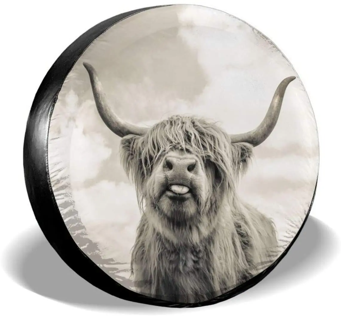 Highland Cow Spare Tire Cover Waterproof Dust-Proof UV Sun Wheel Tire Cover Fit for Jeep,Trailer, RV, SUV and Many Vehicle 17 In
Highland Cow Spare Tire Cover Waterproof Dust-Proof UV Sun Wheel Tire Cover Fit for Jeep,Trailer, RV, SUV and Many Vehicle 17 In