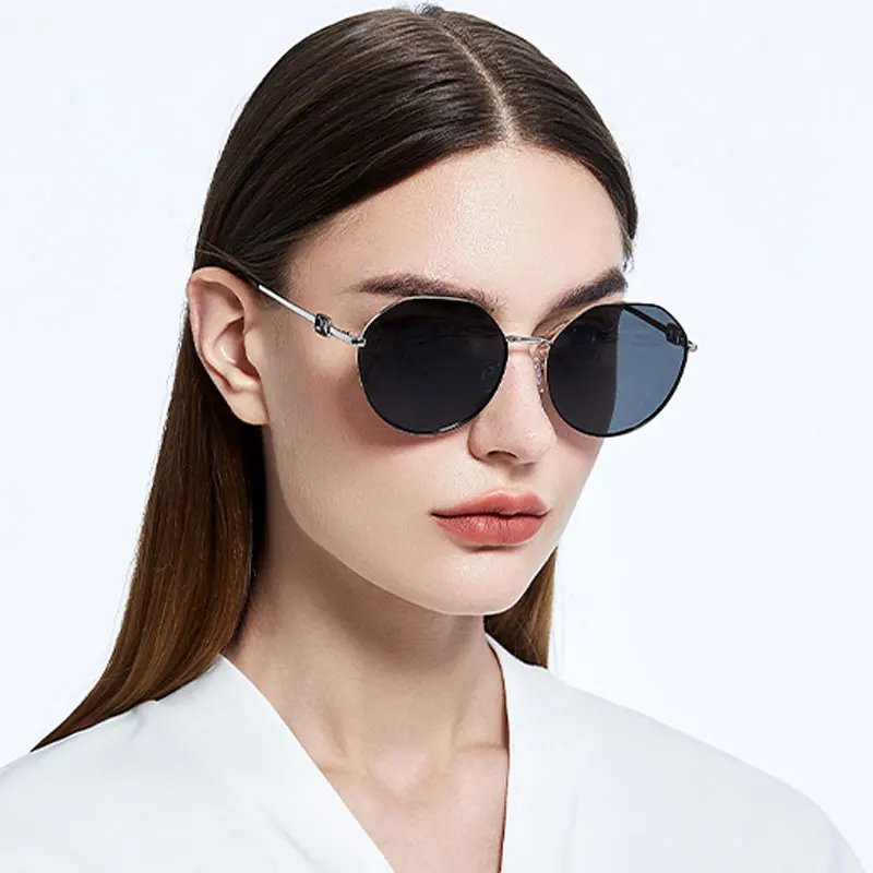 Женские солнцезащитные очки в стиле оверсайз, круглые поляризационные очки с градиентом, уличные трендовые очки для вождения с защитой от У... 
Женские солнцезащитные очки в стиле оверсайз, круглые поляризационные очки с градиентом, уличные трендовые очки для вождения с защитой от У...