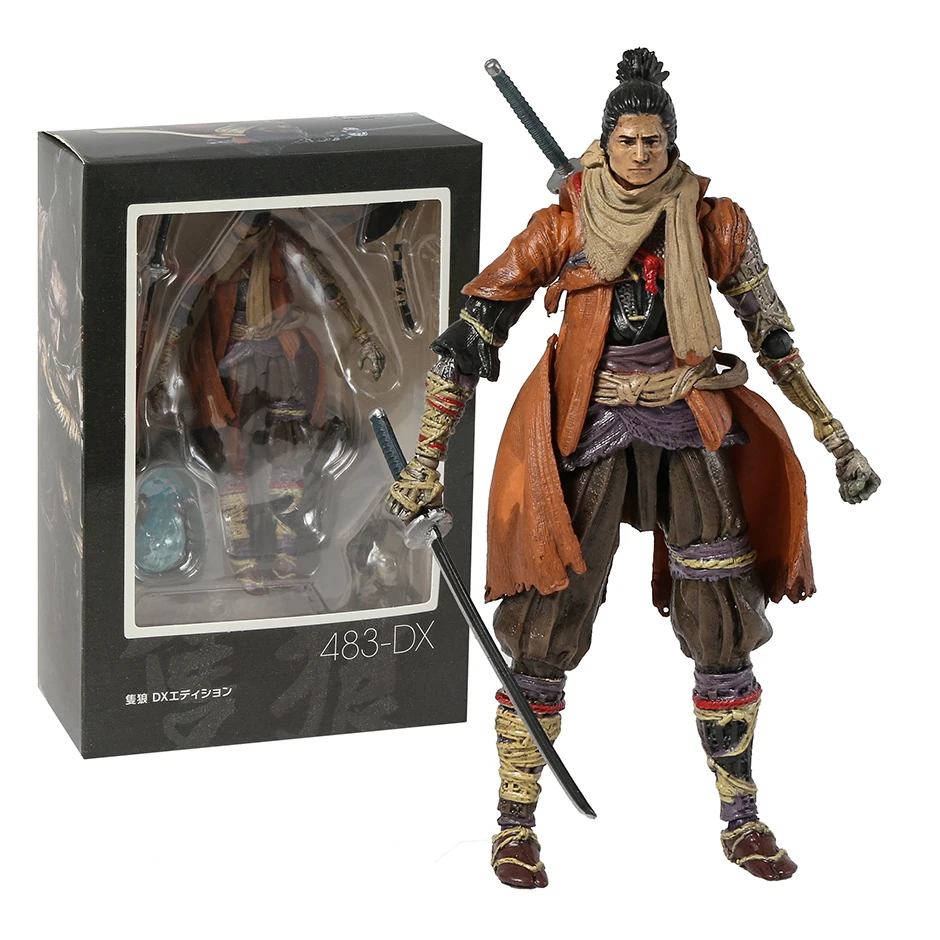 

Figma 483-DX Shadow Die Two Sekiro Коллекционная модель куклы экшн-Фигурки игрушки