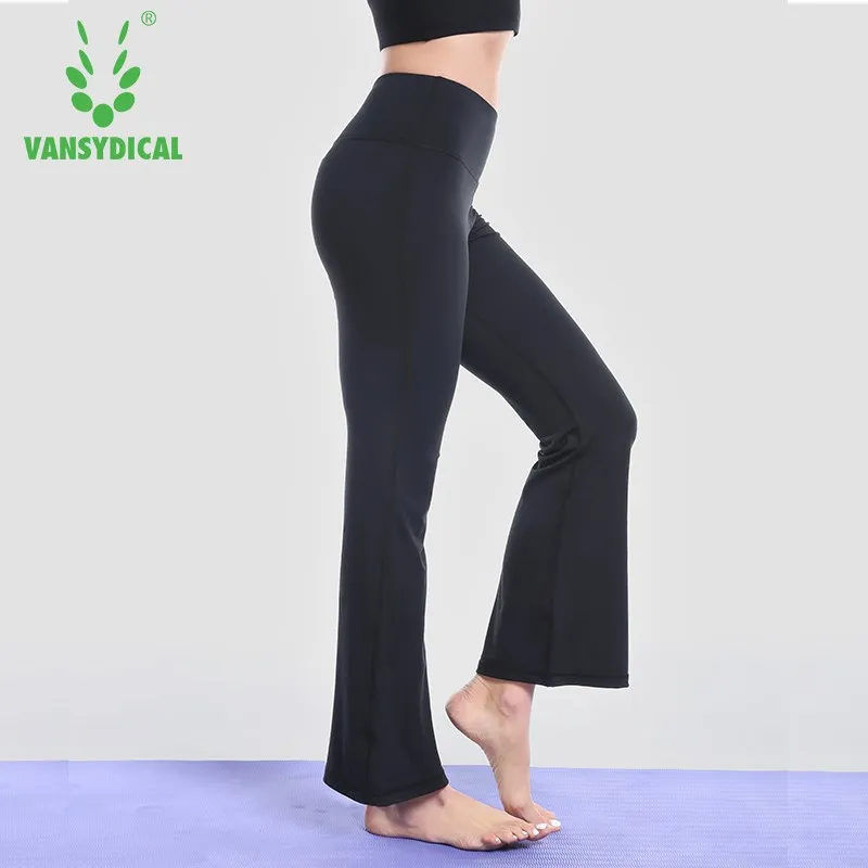 Vansydical Women's High Waist Yoga Pants Bell Bottoms Trousers Wide Leg Dance Pants Solid Running Sportswear
Vansydical Women's High Waist Yoga Pants Bell Bottoms Trousers Wide Leg Dance Pants Solid Running Sportswear