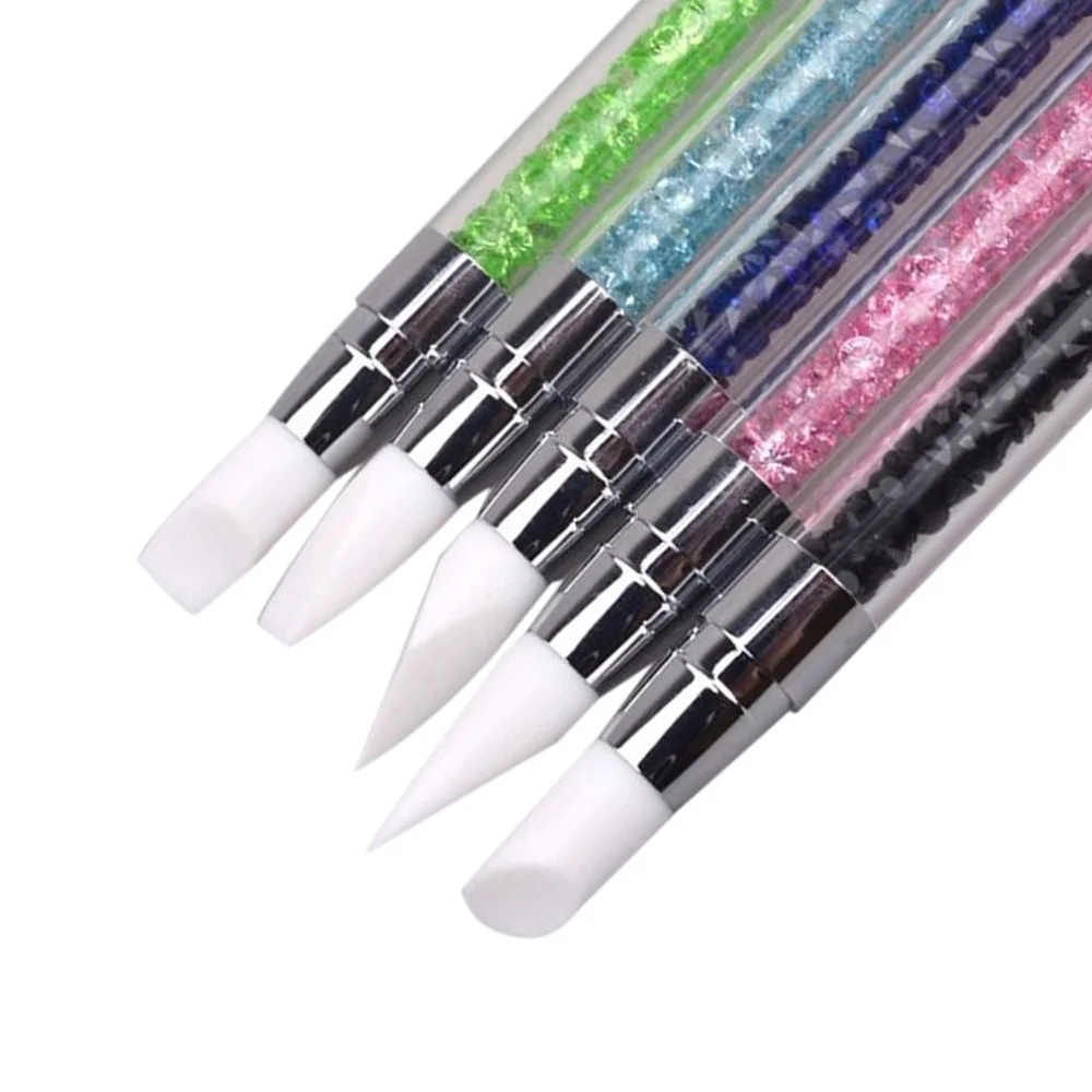 1 PC Double-Headed Super Soft Silicone Pen Rhinestone Nail Art Brush Pen Silicone Head Carving Dotting Tool for Women DIY Brush
1 PC Double-Headed Super Soft Silicone Pen Rhinestone Nail Art Brush Pen Silicone Head Carving Dotting Tool for Women DIY Brush
