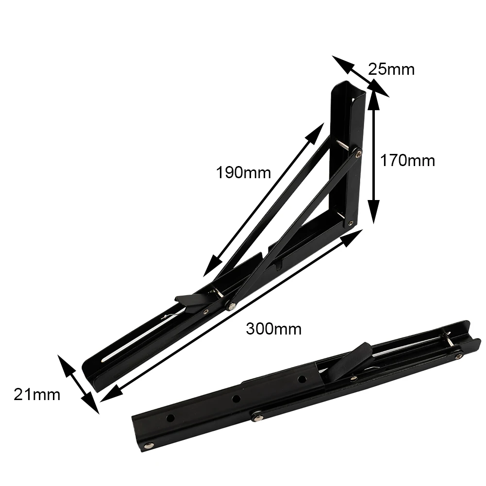 2PCS Black Finish Camper Van Folding-Bracket Table Shelf Interior Accessories For Motorhome Caravan RV Camper Trailer Food Truck
2PCS Black Finish Camper Van Folding-Bracket Table Shelf Interior Accessories For Motorhome Caravan RV Camper Trailer Food Truck