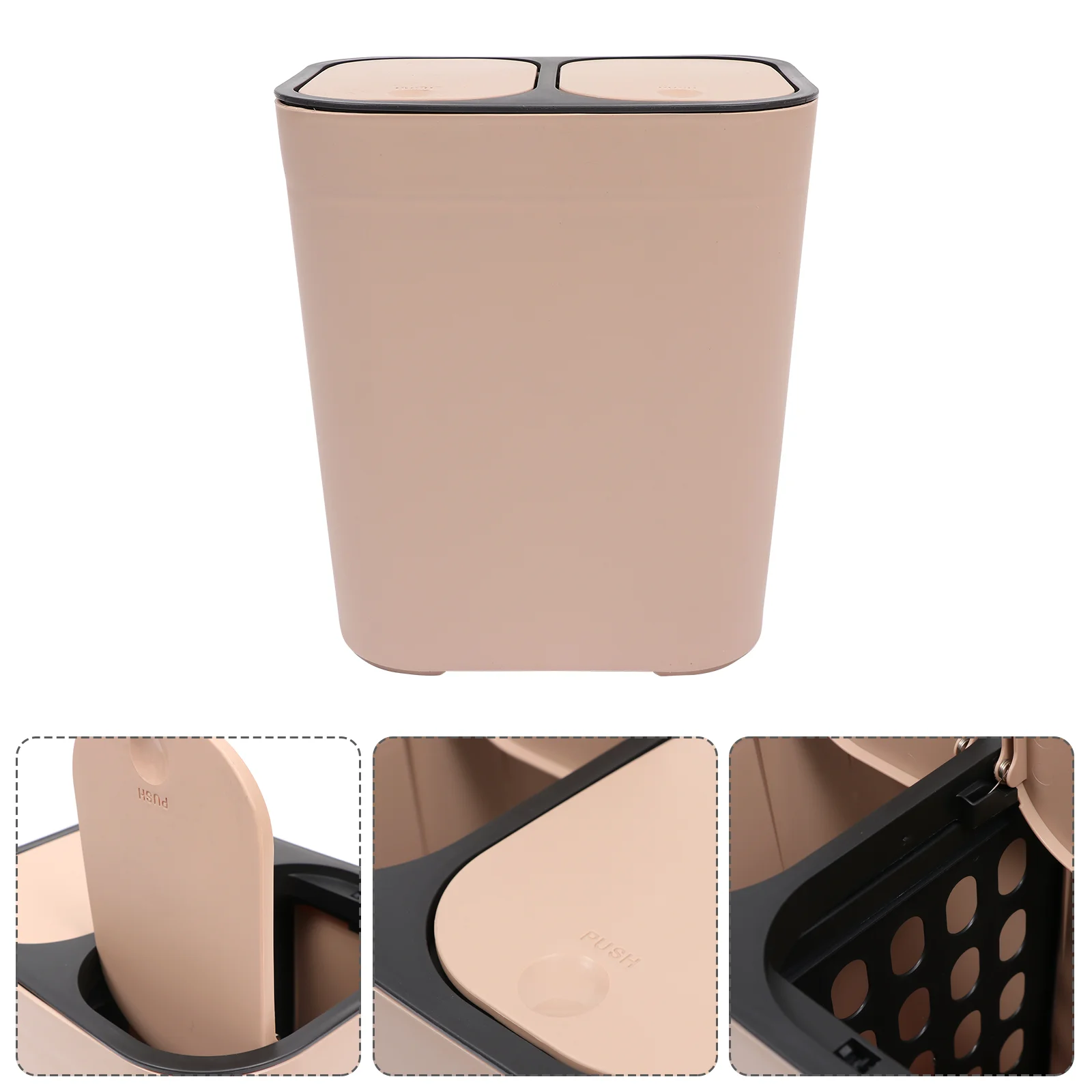 Trash Can Bin Garbage Dual Container Kitchen Waste Rubbish Recycling Basket Small Cans Recyclepaper Classified Storage Office
Trash Can Bin Garbage Dual Container Kitchen Waste Rubbish Recycling Basket Small Cans Recyclepaper Classified Storage Office