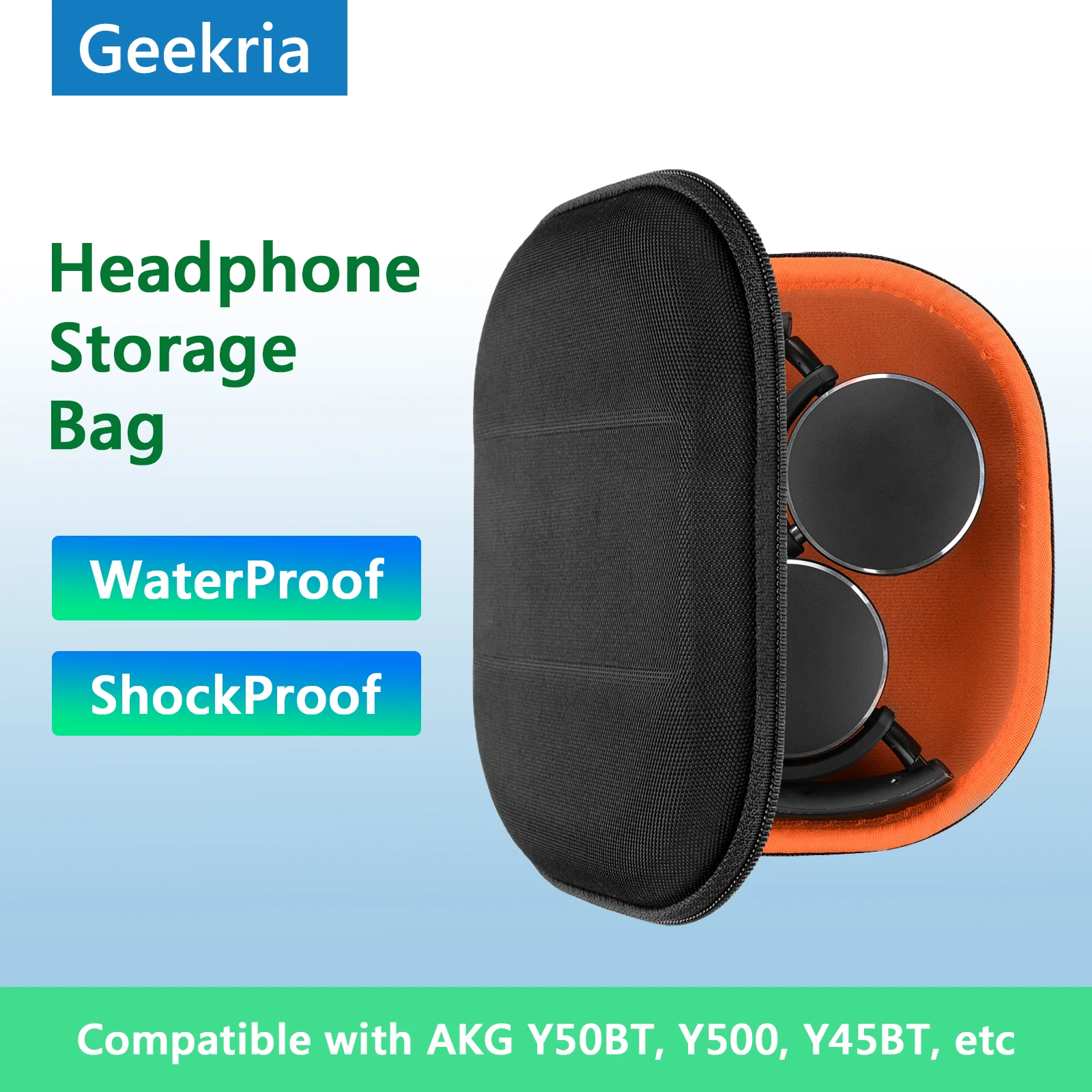 

Geekria Headphones Case For AKG AKG Y50BT, Y500 Y45BT Y400 Hard Portable Bluetooth Earphones Headset Bag for Accessories Storage