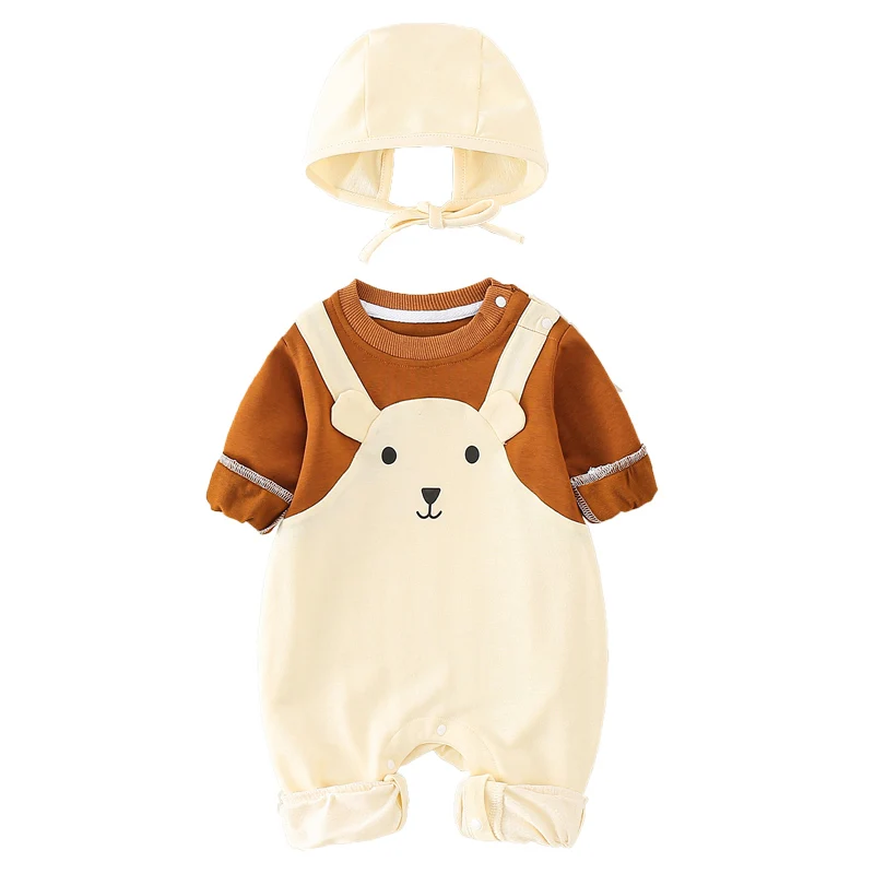 2022 New Baby Romper 2 PCS Set Overalls & Hat Long Sleeve Rompers for Baby Boy Girl Spring Clothes for Newborn Bodysuit Costumes
2022 New Baby Romper 2 PCS Set Overalls & Hat Long Sleeve Rompers for Baby Boy Girl Spring Clothes for Newborn Bodysuit Costumes