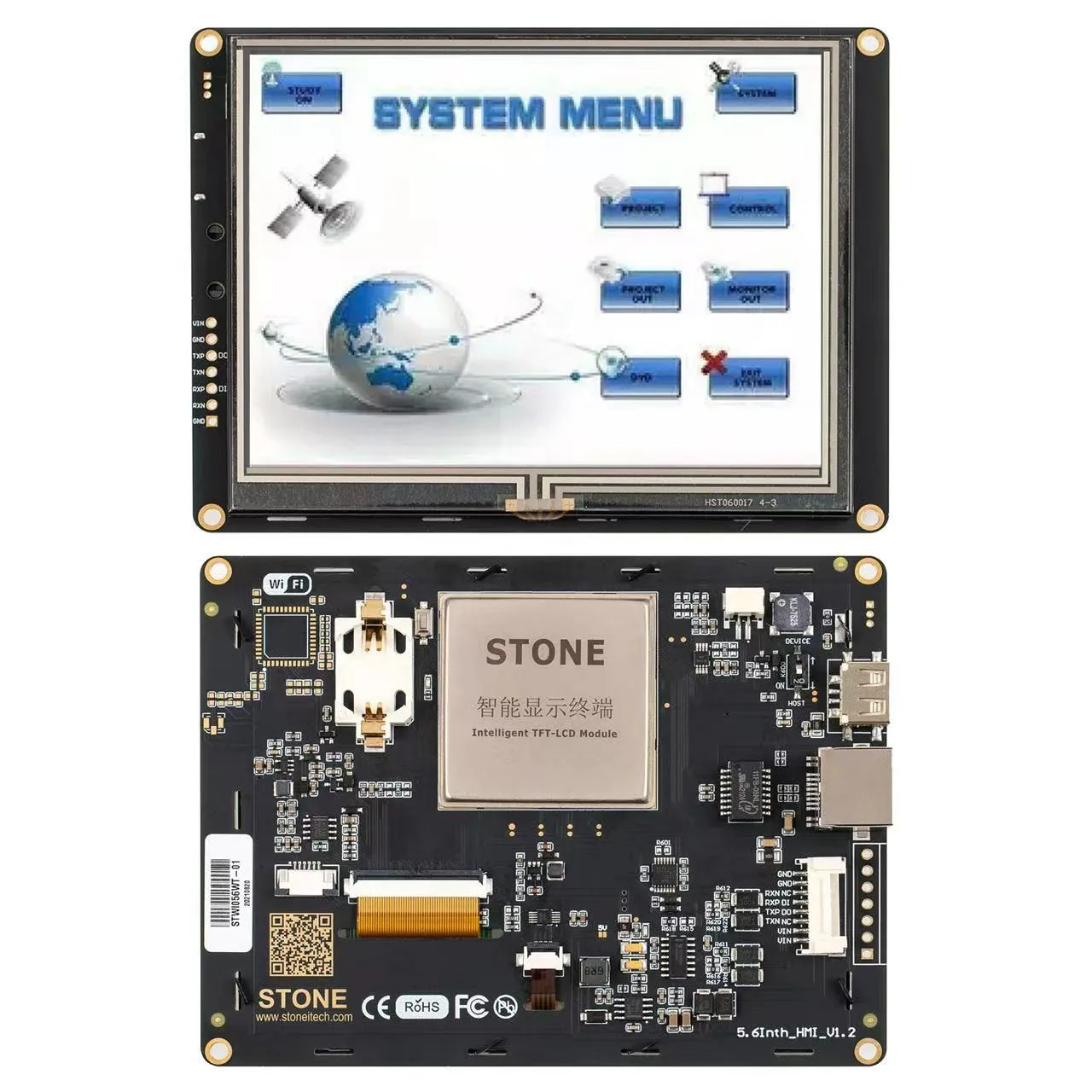 

5.6" SCBRHMI HMI Intelligent Smart UART Serial Touch TFT LCD Module Display Panel for Arduino ESP32 ESP2866