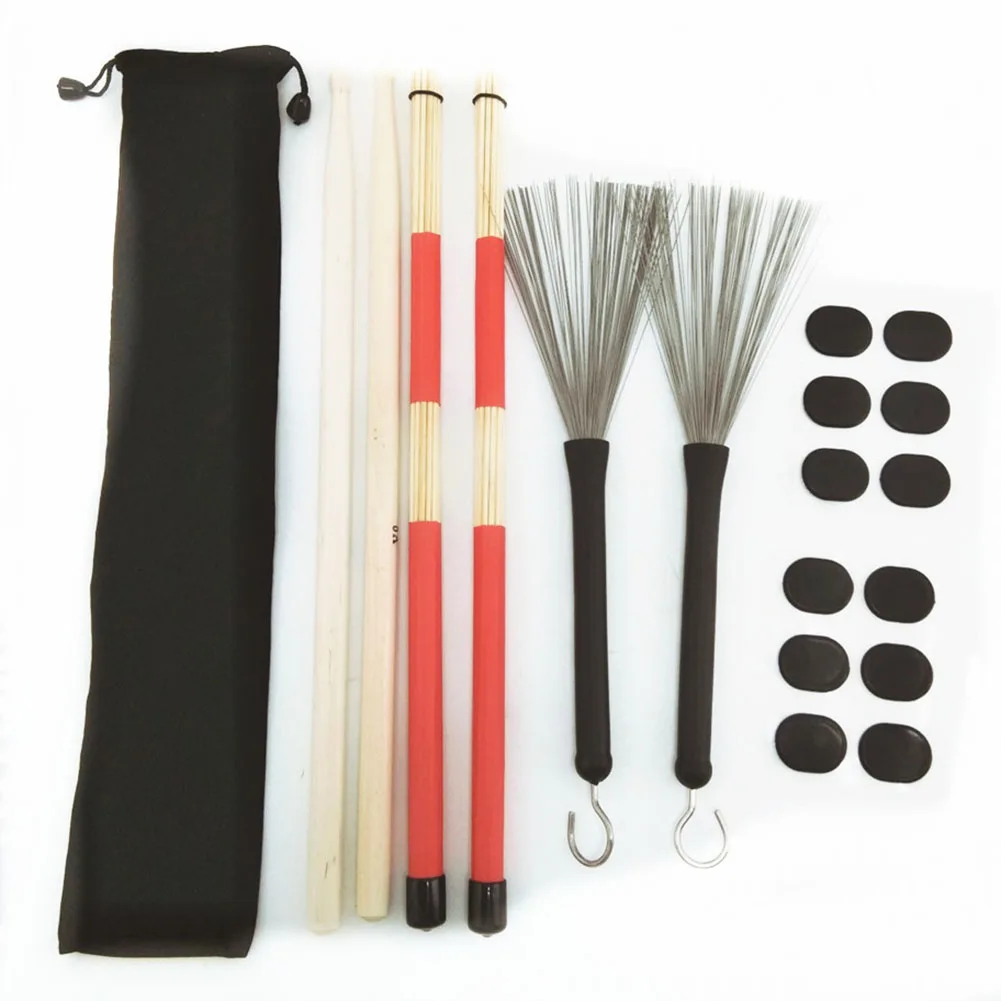 Drum Set Drum Accessories Sticks Drum Brushes Mute Pad Set With Storage Bag Brown Vintage Leather Style Guitar Amplifiers Handle
Drum Set Drum Accessories Sticks Drum Brushes Mute Pad Set With Storage Bag Brown Vintage Leather Style Guitar Amplifiers Handle