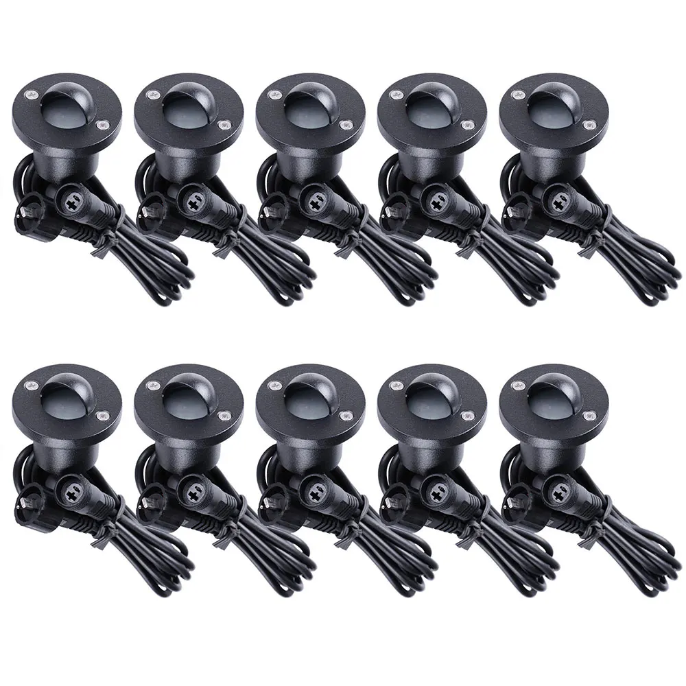 HMTX Yescom LED Deck Light 10 Pack Waterproof Lights Low Volt Step Stair Pathway Landscape Railing Lamp with Adaptor
HMTX Yescom LED Deck Light 10 Pack Waterproof Lights Low Volt Step Stair Pathway Landscape Railing Lamp with Adaptor