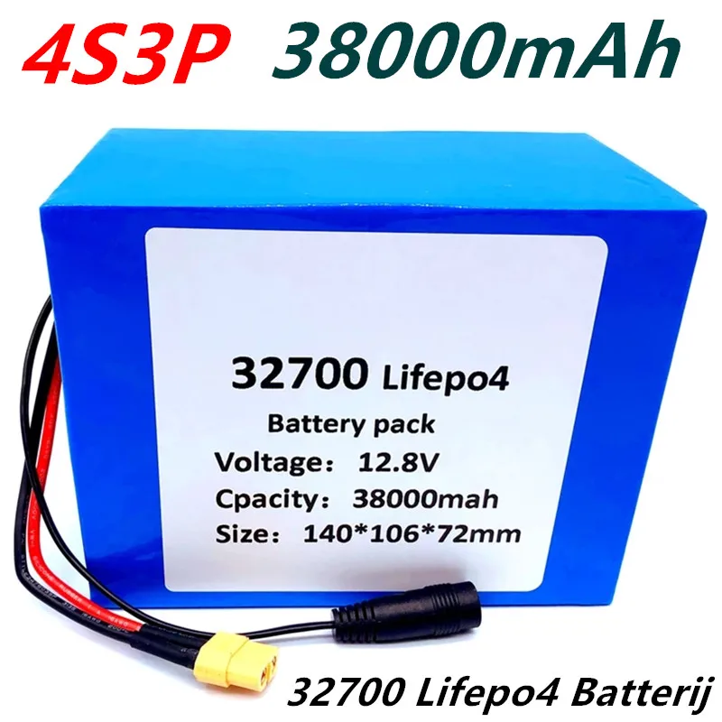 32700 Lifepo4 Batterij 4S 3P 12,8 V 38Ah 4S 40A 100A Evenwichtige Bms Voor Elektrische Boot En Ononderbroken netzteil 12V 
32700 Lifepo4 Batterij 4S 3P 12,8 V 38Ah 4S 40A 100A Evenwichtige Bms Voor Elektrische Boot En Ononderbroken netzteil 12V