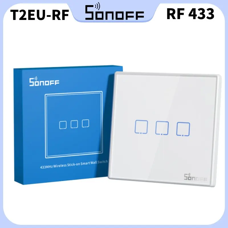 Sonoff T2EU-RF 86 Type Wallboard Sticky 433Mhz Rf Remote control 1-3 Gang 2-way Control for 4CHPROR3 SlampherR2 Tx Screen Saver
Sonoff T2EU-RF 86 Type Wallboard Sticky 433Mhz Rf Remote control 1-3 Gang 2-way Control for 4CHPROR3 SlampherR2 Tx Screen Saver